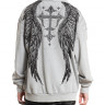 Толстовка муж. Affliction DEATH EYES GREY