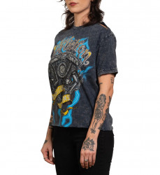 Футболка жен. Affliction MOTOR FLAME