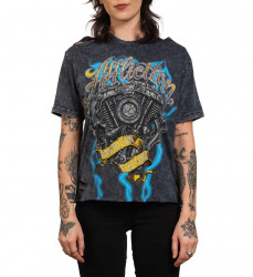 Футболка жен. Affliction MOTOR FLAME