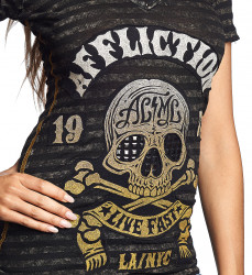 Футболка жен. Affliction AC SKULL