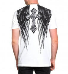 Футболка муж. Affliction CROSSED OVER WHITE