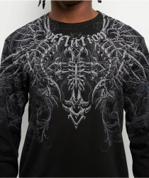 Лонгслив муж. Affliction CROSS N BONES