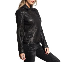 Куртка кожа жен. Affliction SKULLHEAD LEATHER JACKET