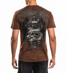 Футболка двусторонняя муж. Affliction WAGE CHAOS BROWN