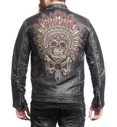 Куртка кожа. Affliction RIDERS LEATHER JACKET