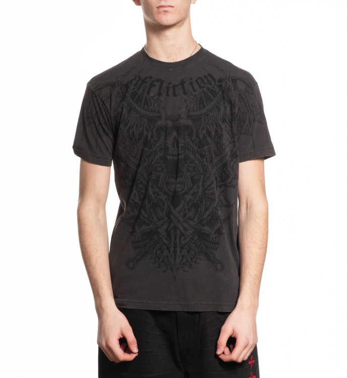 Футболка муж. Affliction TORTURED GREY