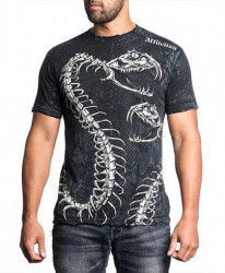 Футболка муж. Affliction SKELETAL BLACK