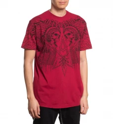 Футболка муж. Affliction APACHE FREEDOM RED