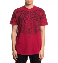Футболка муж. Affliction APACHE FREEDOM RED