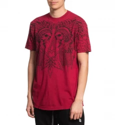 Футболка муж. Affliction APACHE FREEDOM RED