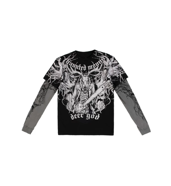 Лонгслив муж. Affliction HAUNTED MOUND DEER GOD 2FER