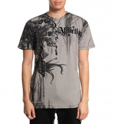 Футболка муж. Affliction INDIAN CHIEF SILVER