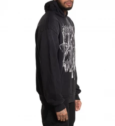 Толстовка муж. Affliction BLACK NIGHT BLACK
