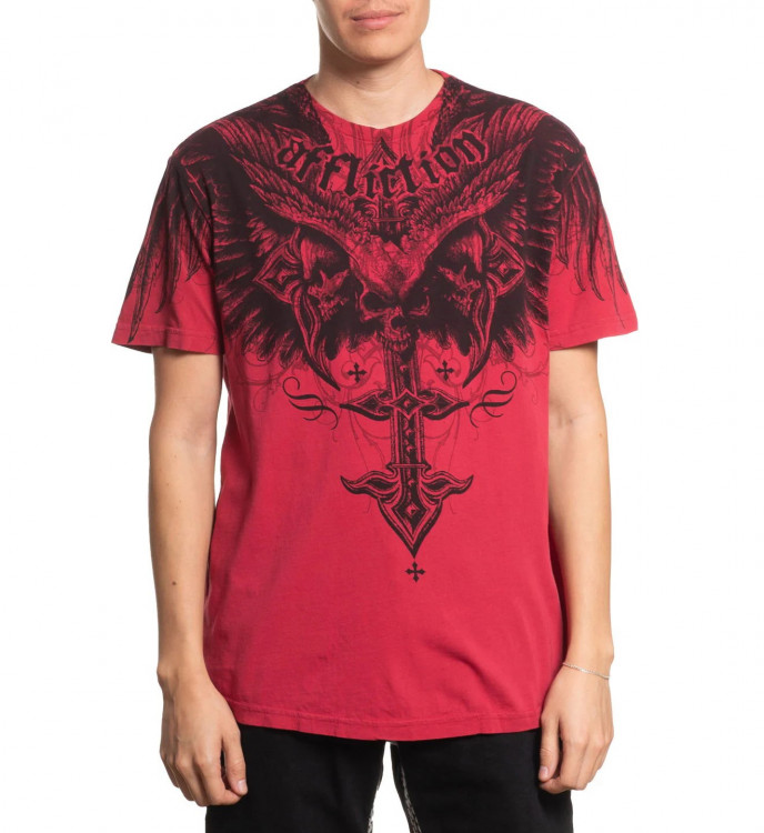 Футболка муж. Affliction DEATH EYES RED
