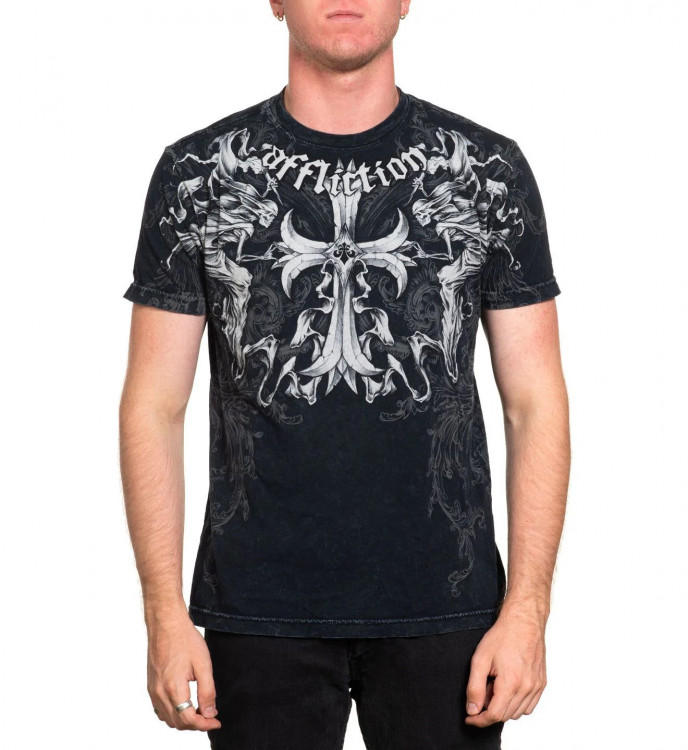 Футболка муж. Affliction JUMP BLACK