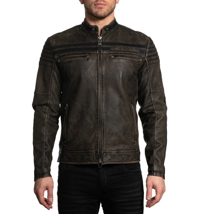 Куртка кожа Affliction муж. AFFINITY JACKET