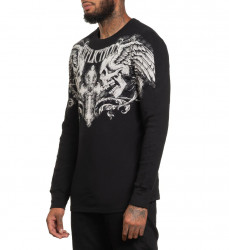 Пуловер муж. Affliction WINGED UP BLACK