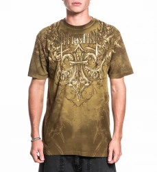 Футболка муж. Affliction VERTIBRATE GOLD