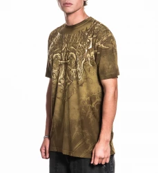 Футболка муж. Affliction VERTIBRATE GOLD