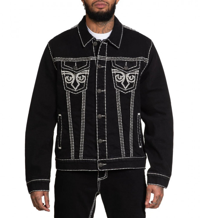 Джинсовка муж. Affliction BLACK DENIM