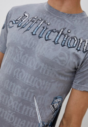 Футболка муж. Affliction KNIGHTHOOD SILVER