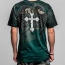 Футболка муж. Affliction LIVE FAST GREEN