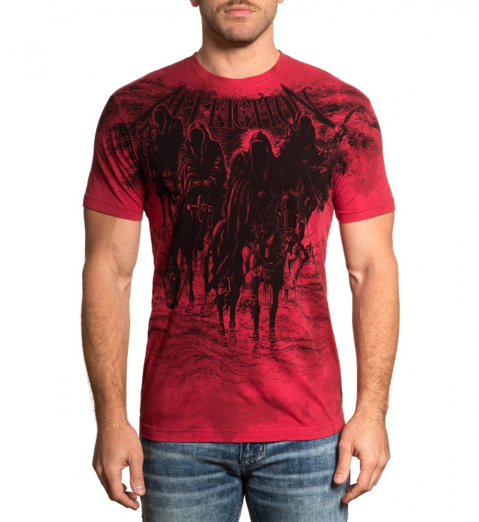 Футболка муж. Affliction BLACK NIGHT RED
