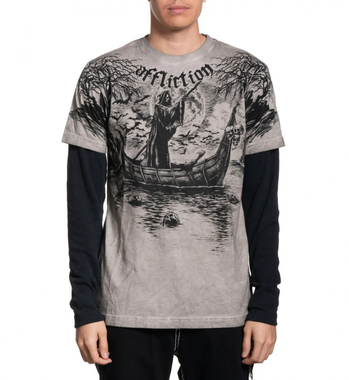 Лонгслив муж. Affliction RIVER STYX 2FER