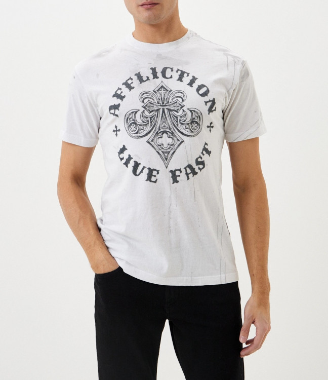 Футболка муж. Affliction ROYALE WHITE